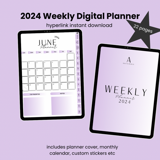 Weekly Digital Planner 2024