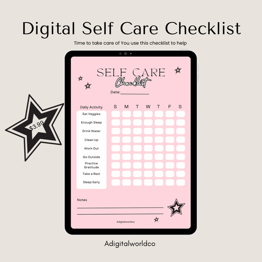 Digital Self Care Checklist