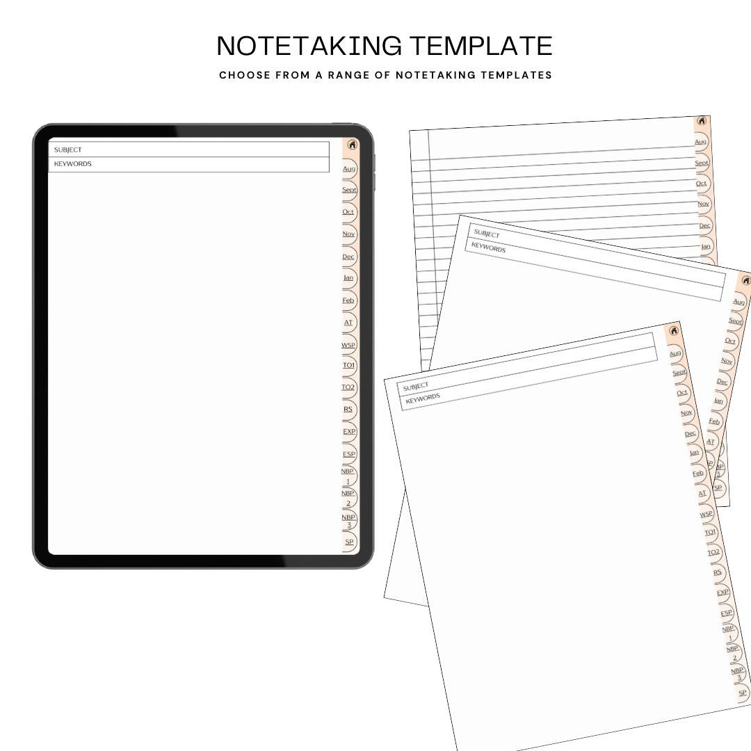 Student Mid-Year Academic Digital Planner